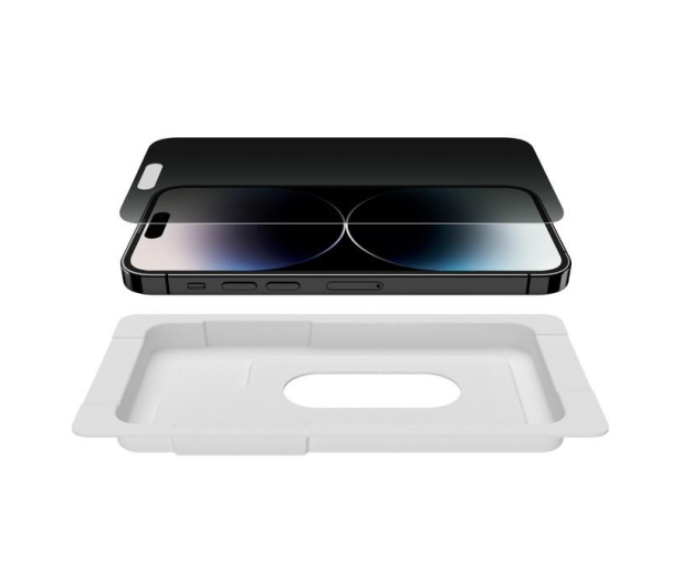 BELKIN Szkło hartowane Tempered Privacy Anti-Microbal do iPhone 14 Pro OVA115zz - 1161326 - zdjęcie 4